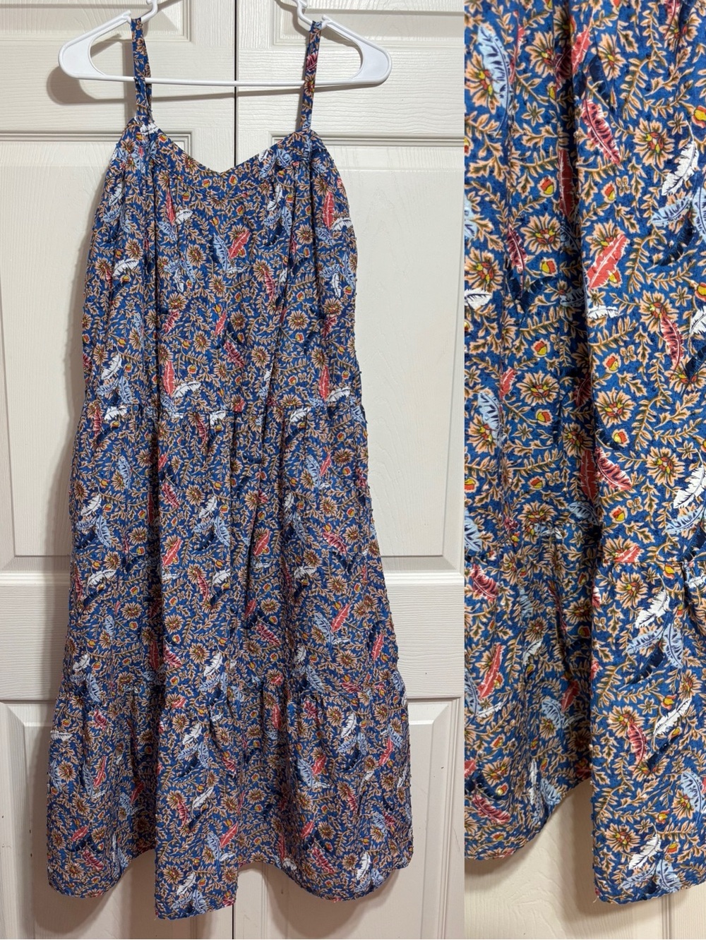 Knox Rose Blue Floral & Paisley Maxi Dress